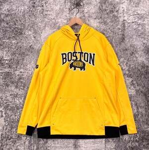 Fanatics Authentic Pro Hoodie XL Mens Boston Bruins Yellow Pullover
